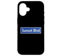 Sunset BLVD Los Angeles Panneau Hollywood Echo Park Lake Stars Coque pour iPhone 16