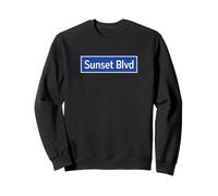 Sunset BLVD Los Angeles Panneau Hollywood Echo Park Lake Stars Sweatshirt