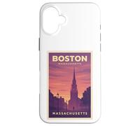 Sunset Boston Massachusetts Sunrise Dawn Voyage Art Graphic Coque pour iPhone 16 Plus