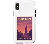Sunset Boston Massachusetts Sunrise Dawn Voyage Art Graphic Coque pour iPhone X/XS