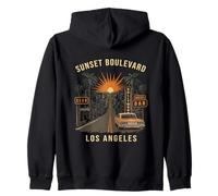Sunset Boulevard Souvenir California Retro Los Angeles Sweat à Capuche