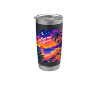 Sunset Club : retrouvez-moi au Sunset Tropical Beach Bonfire Gobelet isotherme en acier inoxydable double paroi