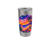 Sunset Club : retrouvez-moi au Sunset Tropical Beach Bonfire Gobelet isotherme en acier inoxydable double paroi