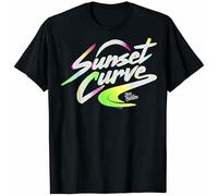 Sunset Curve Julie and The Phantoms Logo Unisex 100% Cotton Short-Sleeve T-Shirts Black S