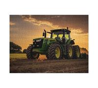 Sunset Farm Tractor Scene Puzzles pour Adultes Jeux Relaxants Défi Difficile Cadeaux De Noël Et d'anniversaire 52x38cm/1000pcs
