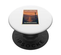 Sunset Gatlinburg Tennessee Sunrise Dawn Voyage Art Graphic PopSockets PopGrip Adhésif