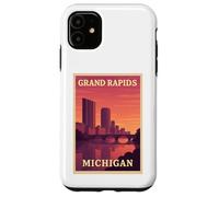 Sunset Grand Rapids Michigan Sunrise Dawn Voyage Art Graphic Coque pour iPhone 11