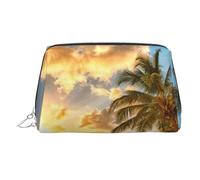 Sunset Hawaiian Palm Tree Imprimé Sac de Rangement Multifonctionnel Sac de Rangement Pochette de Protection Cosmétique pour W nd Voyage Gym
