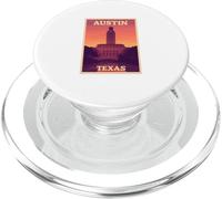 Sunset in Austin Texas Sunrise Dusk Aube Voyage Art Graphic PopSockets PopGrip pour MagSafe