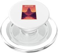 Sunset in Austin Texas Sunrise Dusk Aube Voyage Art Graphic PopSockets PopGrip pour MagSafe