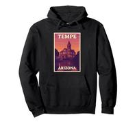 Sunset in Tempe Arizona Sunrise Dusk Aube Voyage Art Graphic Sweat à Capuche