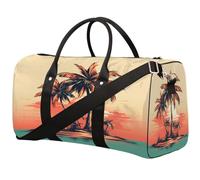 Sunset Island Sac de sport pliable avec bretelles Motif palmiers