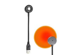 Sunset Lamp 7 Colors 360° Rotation USB Rechargeable Projector Night Light | Creates Warm Dusk To Dawn Effects With 7 Vibrant Colors And Adjustable Angle. Perfect For Bedrooms, Parties