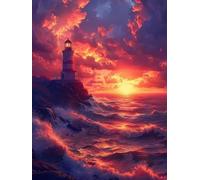 Sunset Ocean Waves,Wooden Jigsaw Puzzle 1000 Pieces,Adult Birthday Gift Educational Toys,50x70cm