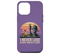 Sunset Player Mindset Jeu d'échecs Hobby I Never Lose Coque pour iPhone 12 Pro Max