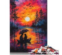 Sunset Romance Puzzle 1000 Pièces Educa Jouet en Bois Cadeau Unique De l'art De La Décoration Jeu Éducatif Challenge Toy Adultes & Enfants des 14 Ans 1000pcs (75x50cm)