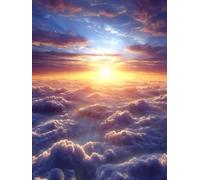 Sunset Sky Adult Jigsaw Puzzle 1000 Pieces,Classic Jigsaw Puzzles for Teens Boys and Girls with Sturdy, Tight-Fitting Pieces,Letters on The Back,26x38cm