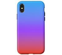 Sunset Sky Gradient - Blue Purple Orange Ombre Coque pour iPhone X/XS