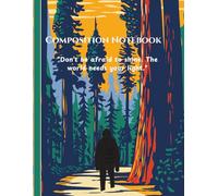 Sunset Wilderness Composition Notebook: Empowering Journal with Eagle & Tigers - Inspirational Quote, College Ruled, 8.5x11