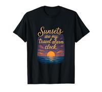 Sunsets are My Réveil de Voyage Ocean Horizon T-Shirt