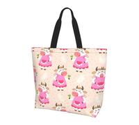 Sunsets Lake Horses Sac à main de voyage grande capacité pour femme Sac fourre-tout à bandoulière pour les sorties quotidiennes Convient pour les voyages et la salle de sport, Jolie vache de dessin