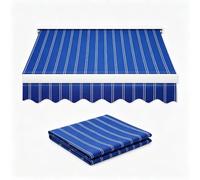 Sunsetter Retractable Sun Shade, Tissu Oxford imperméable | Couverture résistante aux UV, sans cadre, coupe personnalisée, porte de patio, cour, dimensions (6,8x11ft/2,5 x 3,4 m)