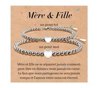SUNSH Bracelet Mère Et Fille Ensemble De 2 - Cadeau Maman Fille Pour Fête Des Mères, Anniversaire - Bracelet D'amour Femme