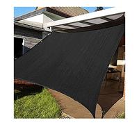 Sunshade Cover Shade Sail, Rectangle Shade Sun Sail 3x4m Cauve UV Bloc Awnings imperméables avec Corde Gratuite pour terrasse de Pont de terrasse Backyard Lawn Garden Outdoor Balcony Party, Noir