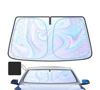 Sunshade De Pare-brise - Couvercle De Blocage De La Lumière De Voiture Pliable, Bouclier De Protection UV | Un Matériau Réfléchissant Qui Bloque La Lumière Directe Du Soleil Et Maintient La Voiture Co