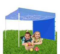 Sunshade Sidewall - Four Corner 4X Side Outdoor Tarpaulin Cover Instant Folding Canopy Sunwall UV Protection Tent Shade Awning for Yard Beach Patio Garden Deck Poolside Outdoor