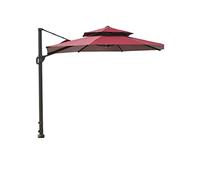 Sunshade Umbrella Patio Umbrella Outdoor Cantilever with 360-degree Rotation for Garden Deck Pool Patio WineRed