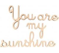 Sunshine - 4 Mots En Bois