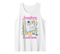 Sunshine and A Good Book Summer Reading Beach Reads Bookworm Débardeur