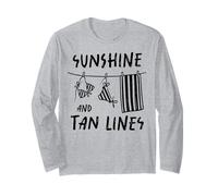 Sunshine and Tan Lines Summer Beach Vacation Maillots de Bain Bikini Manche Longue