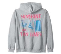 Sunshine and Tan Lines Summer Beach Vacation Maillots de Bain Bikini Sweat à Capuche