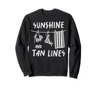 Sunshine and Tan Lines Summer Beach Vacation Maillots de Bain Bikini Sweatshirt