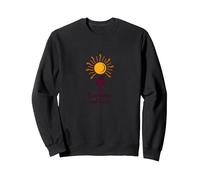Sunshine and Wine: Summer Delight Verre à vin Sweatshirt, Unisexe pour Adultes, Noir, S