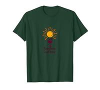 Sunshine and Wine: Summer Delight Verre à vin T-Shirt, Homme, Vert Forêt, 3XL