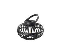 Sunshine Bliss Lampe De Table Solaire Mobile Outdoor Noir/Bambou