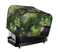 Sunshine Clover 4 tranches Couverture Grille-pain - Imperméable à la poussière Oxford Tissu Protecteur avec Poche Latérale pour Petits Appareils de Cuisine