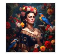 Sunshine Frida Kahlo Poster de Mark Ashkenazi 60 x 60 cm Déco colorée Tableaux Décoration murale