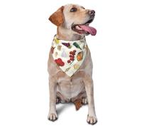 Sunshine Holidays Bandana italien d'été réversible pour chien Blanc