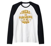 Sunshine in My Soul Retro Positive Vibes Manche Raglan