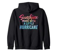 Sunshine Mixed with a Little Hurricane Affirmation personnelle Sweat à Capuche