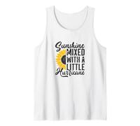 Sunshine Mixed with A Little Hurricane, Cadeau Amusant Tournesol Débardeur