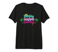 Sunshine Seashells Seashore Summer Beach Hawaiian Tropical T-Shirt Haut de Gamme