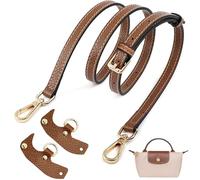 Sunshine smile Bandoulière pour sac Longchamp pour femme, sangle de rechange réglable en longueur, en cuir, accessoire de transformation No-Punch, bandoulière en cuir pour sacs, sangles, Bandoulière