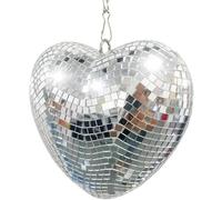 Sunshine Smile - Boule à Facettes Disco, Cœur, Suspendue, Miroir, Idéale pour Soirées Ambiance Disco, Décoration de Célébration de Mariage