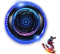 Sunshine smile Disque Volant Lumineux,Frisbee Lumineux Lumières LED,LED Disque Volant,Frisbee Cadeau d'anniversaire, Disque Volant Compétition Funsport pour Adultes Enfants Plage Pelouse Extérieur