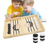 Sunshine smile Fast Sling Puck Game,Catapult Board Game,Jeu de Palet à Fronde Rapide,Jouets éducatifs pour Enfants,Table Top Board Game,Jeu déchecs Interactif,Board Game en Bois (A)